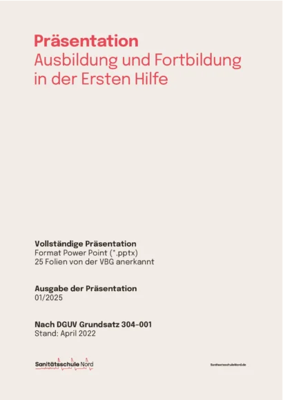 PowerPoint-Präsentation für Erste-Hilfe-Kurse